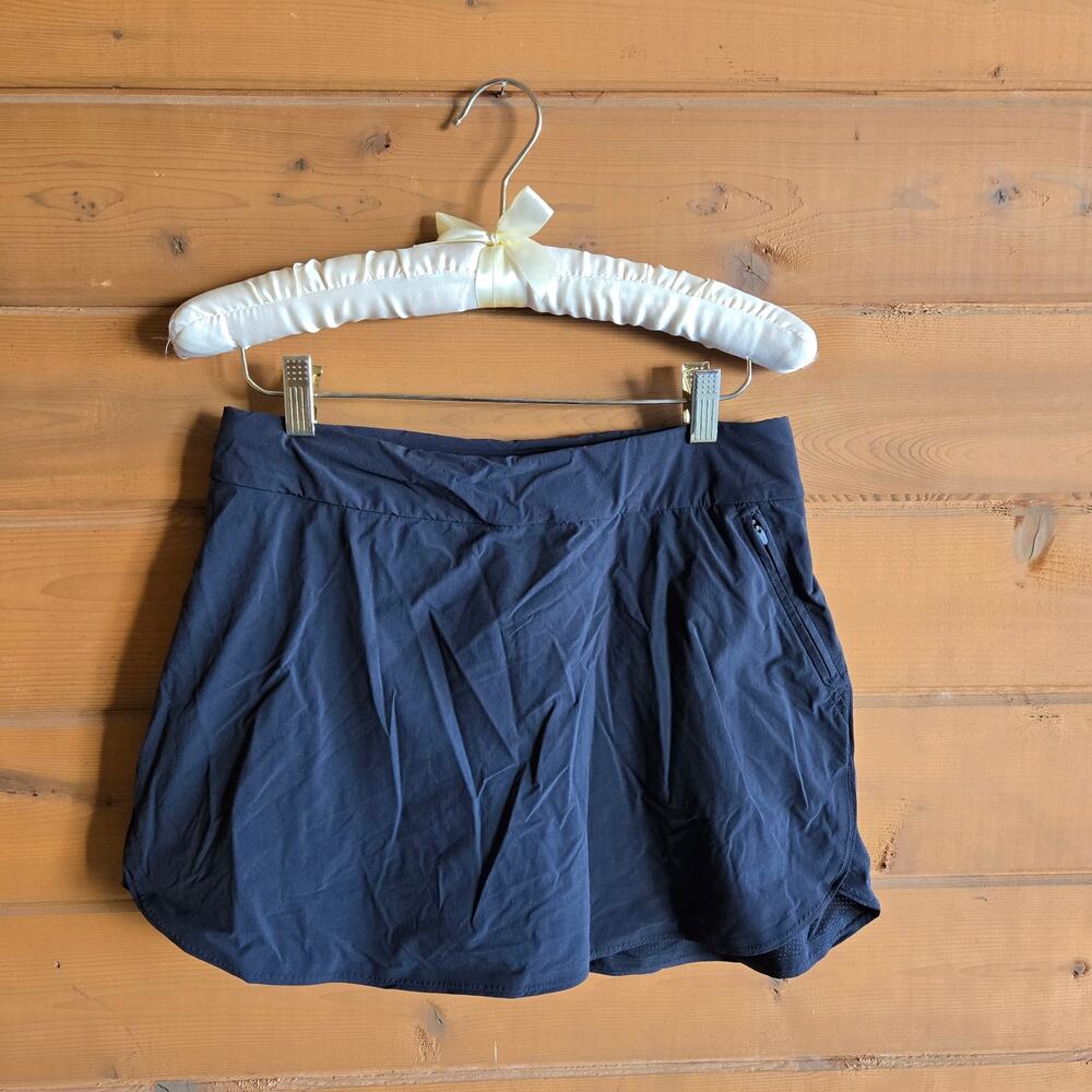 Outdoor Voices Exercise Skort Mid Rise Mesh Sweat Wicking Golf Skirt S Black - Picture 2 of 5